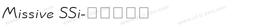 Missive SSi字体转换